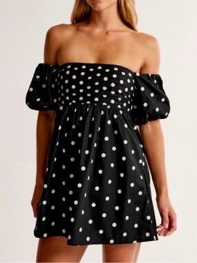 Abercrombie & Fitch Emerson Off Shoulder Mini Dress